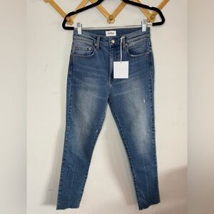 Pistola Women's Classic Blue High Rise Vintage Skinny Jeans